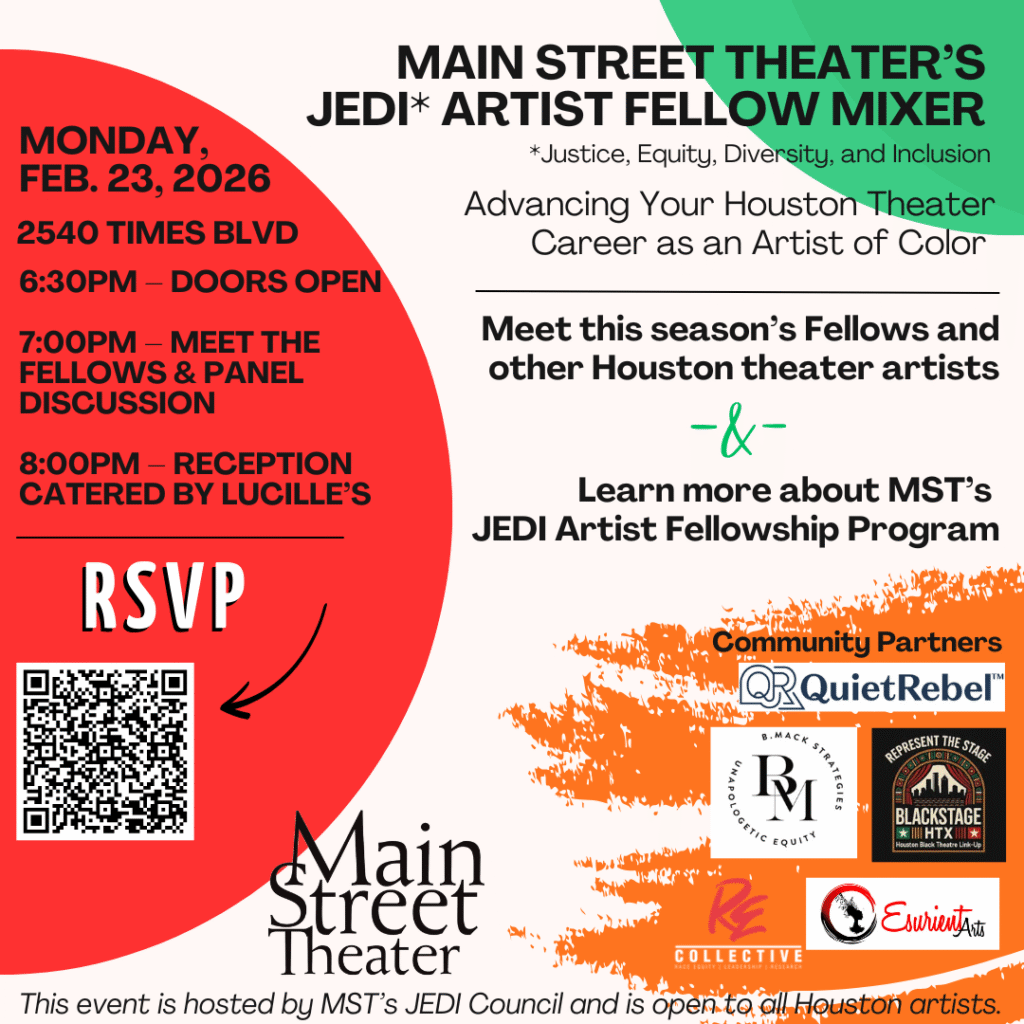 JEDI Artist Fellow Mixer
Open to all artists
February 23 at 6:30pm